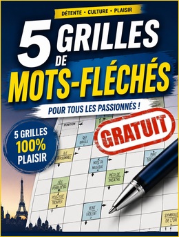 5 grilles de mots-fl&eacute;ch&eacute;s 